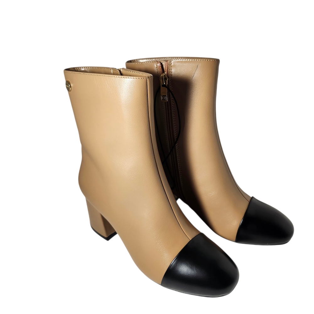 Liz Claiborne Tan and Black Ankle Booties